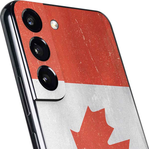 Canada Flag Distressed Galaxy S22 Skin